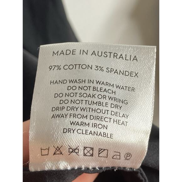 Natalie Rolt Addison Skirt Ruched Cut-Out Detail Pull On Side Slit Black Size 0 - Picture 13 of 13